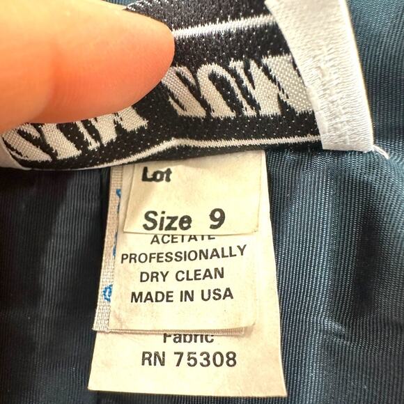 Vintage Zum Zum Velvet Mini Dress Size 9 Green Glitter Baroque Detail - Picture 11 of 12